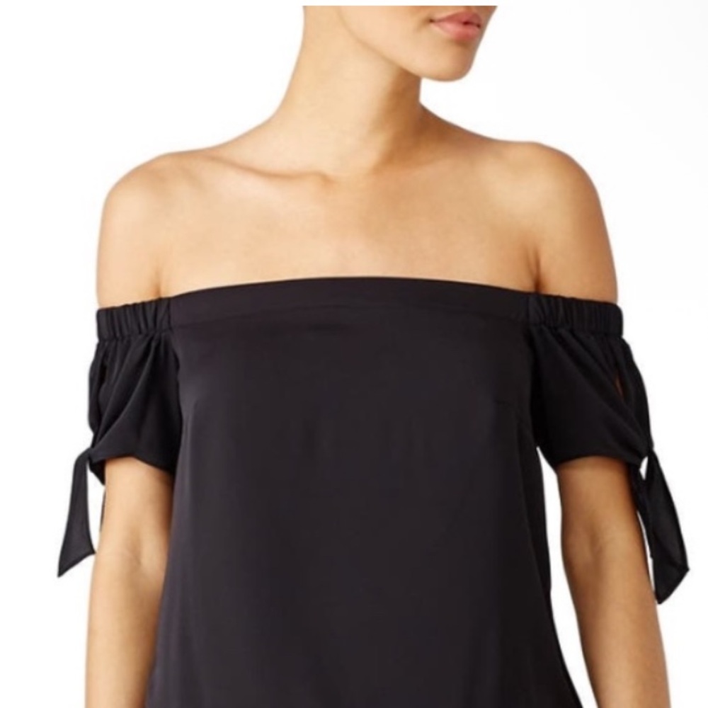 NWT Amanda Uprichard Off the Shoulder Side Tie Top